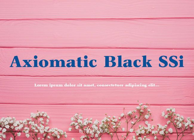 Axiomatic Black SSi example